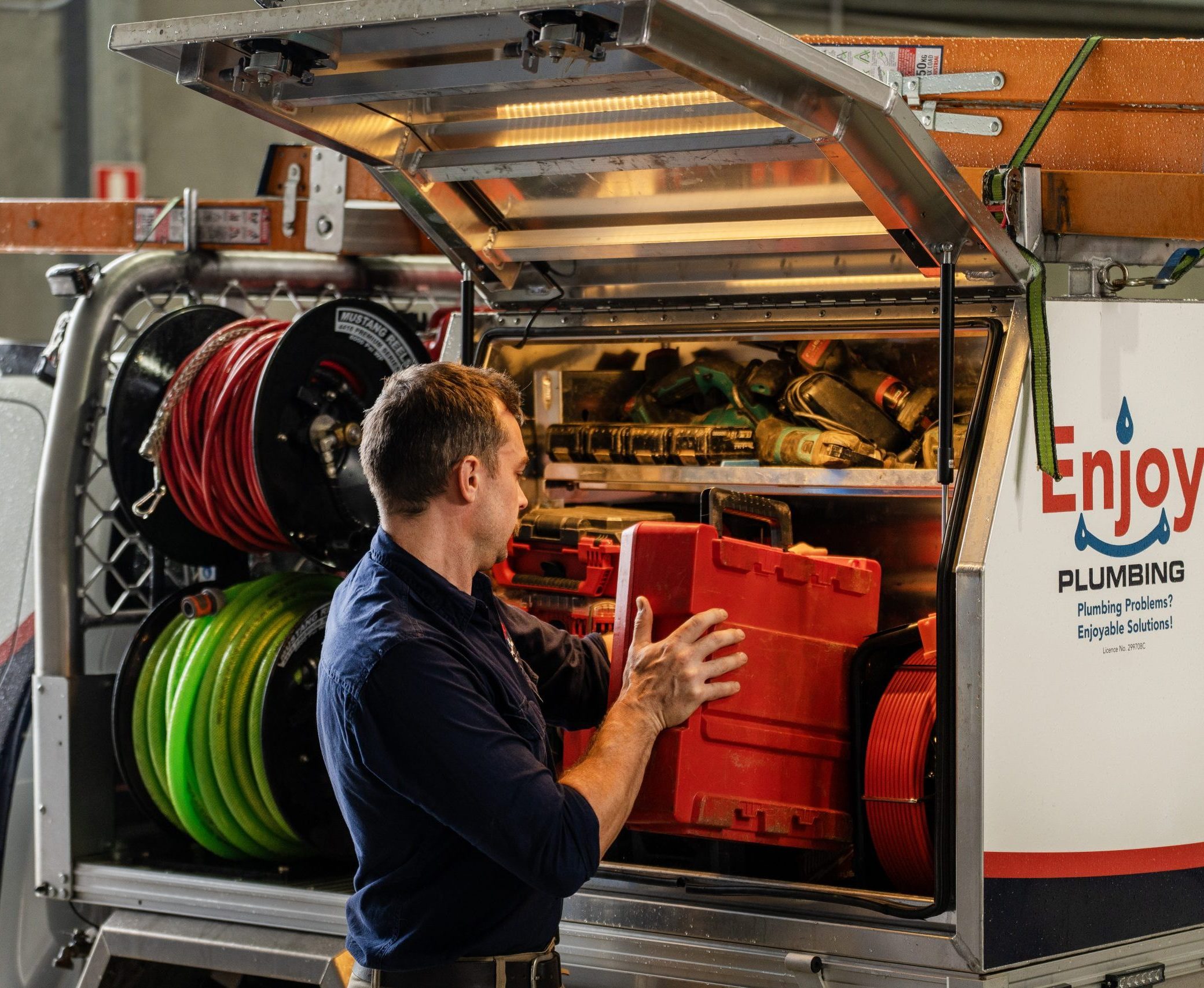 The fully stocked service ute
